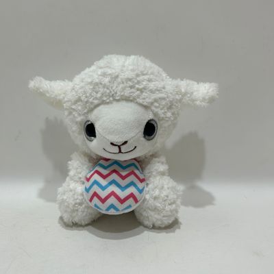 15cm Plush Toy Anak Domba Dipenuhi Hewan dengan Telur Berwarna untuk Paskah