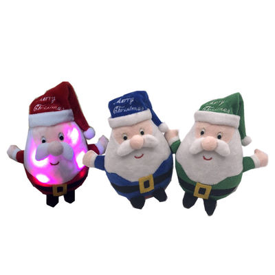 100mm 4 Inch Mainan Mewah Natal Santa Claus Tangga Panjat Listrik Dengan Cahaya