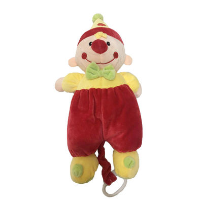 Boneka Musik 38CM 14.96IN Bayi Mainan Mewah Dengan Badut Merah Fungsi Bermain EMC