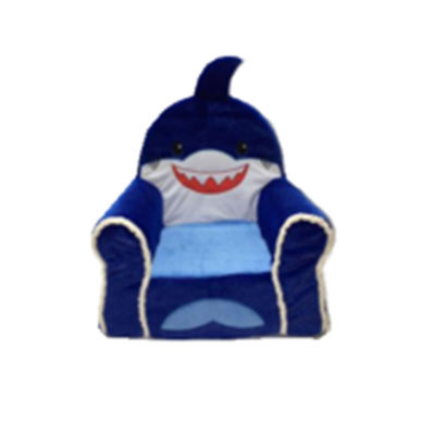 1.57FT 0.48M Dekoratif Stuffed Animals Plush Shark Chair Hypoallergenic