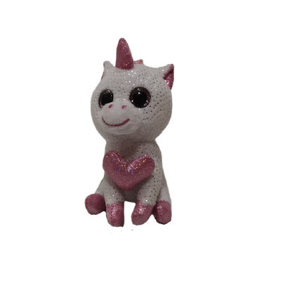 Gantungan Kunci Unicorn Dengan Dekorasi Mainan Mewah Hati Merah Muda Putih 11Cm Untuk Tas