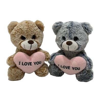 18 Cm 2 Warna Mainan Beruang Mewah Dengan Hati Untuk Hadiah Hari Valentine