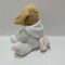 28cm Plush Toy Puppy Dipenuhi Hewan Dalam Kostum Kelinci Putih Untuk Paskah