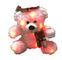 Bisa Dicuci 0.25m 9.84 Inch Xmas Light Up Belly Stuffed Animal Cuddly Toy
