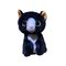 7.09in 0.18M Black Kitty Halloween Stuffed Animal 3A Baterai