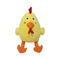 8.66in 22cm Bantal Mewah Bantal Ayam Kuning Mainan Mewah Partikel Diisi