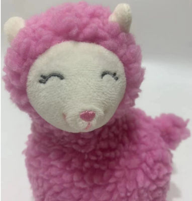 Rekaman Logo Khusus Dan Mengulangi Plush Animasi Hewan Bayi Mainan Llama