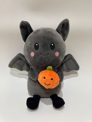 7 Pcs Asorted Bat With Pumpkin Plush Toys, Cute Food Stuffed Animals for Kids and Home Decor