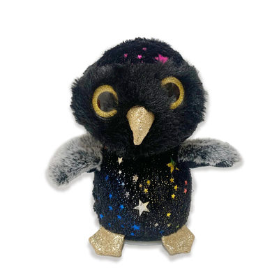 7.09in 0.18M Berbicara Kembali Lucu Halloween Snowy Owl Stuffed Animal