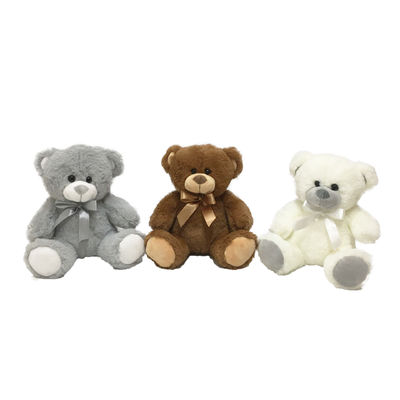 20 Cm 3 CLRS Plush Bears Dengan Mainan Ikatan Simpul Hadiah Hari Valentine Untuk Pecinta
