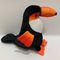 New Plush Orange Animated Parrot Toy dengan Squeeze Box Safe Kids Toy Mainan Anak BSCI Audit