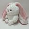 25cm 10&quot; Pink&amp; White Easter Plush Toy Bunny Rabbit Dipenuhi Hewan di Strawberry