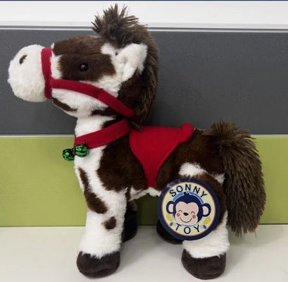 Musical Walking Horse Mewah Mainan Plush BSCI Audit Pabrik Mainan Plush