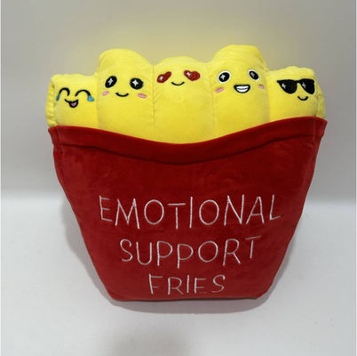 Fries emosional 35cm Cute Support Bantal bantal Dekorasi Rumah Cuddly Plush mainan