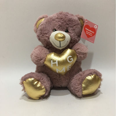 Hot-Selling Grosir Mainan Plush Hari Valentine's Teddy Bear dengan Hati Manis Hadiah untuk Pecinta