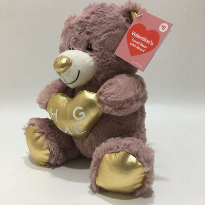 Hot-Selling Grosir Mainan Plush Hari Valentine's Teddy Bear dengan Hati Manis Hadiah untuk Pecinta