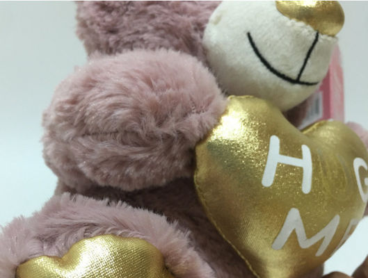 Hot-Selling Grosir Mainan Plush Hari Valentine's Teddy Bear dengan Hati Manis Hadiah untuk Pecinta