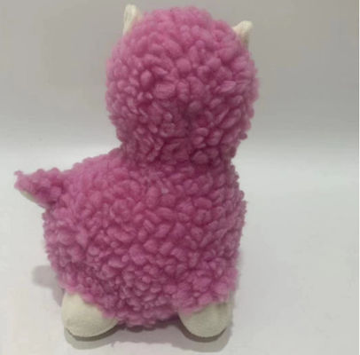 Rekaman Logo Khusus Dan Mengulangi Plush Animasi Hewan Bayi Mainan Llama