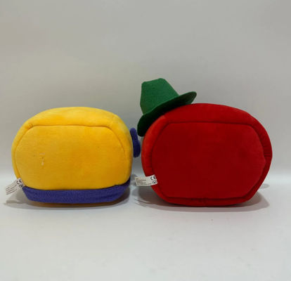 Disesuaikan 14cm Merah Dan Kuning Mobil Kabel Maskot Boneka Plush