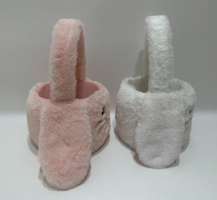 Hot Jual Paskah Lucu & Pretty Pink & White Plush Bunny Basket Mainan