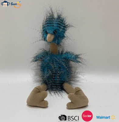 OEM Pabrik Grosir Custom Biru Peacock bulu Bidadari Peluci Mainan Hadiah Dipenuhi Hewan