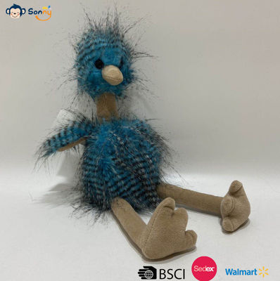 OEM Pabrik Grosir Custom Biru Peacock bulu Bidadari Peluci Mainan Hadiah Dipenuhi Hewan