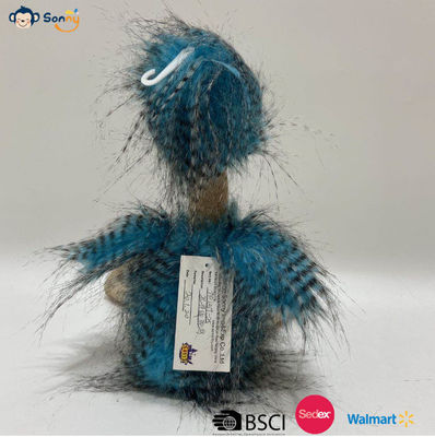OEM Pabrik Grosir Custom Biru Peacock bulu Bidadari Peluci Mainan Hadiah Dipenuhi Hewan
