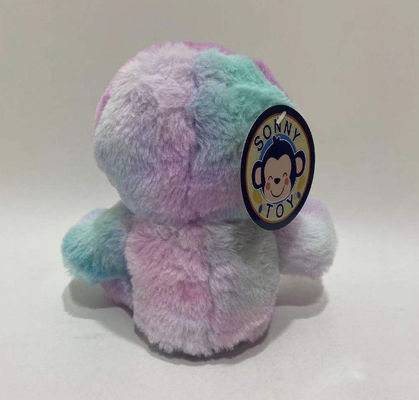 Rekaman Logo Khusus Dan Mengulangi Kiri Dan Kanan Gerak Ungu Pink Tie-Dye Sloth Plush Toy