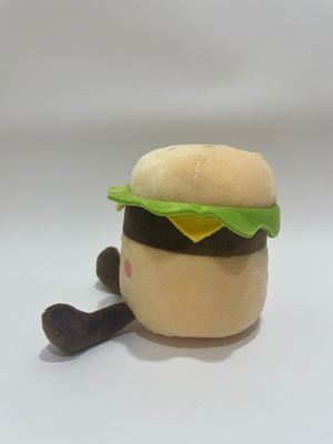 7 Pcs Mainan Mewah Burger Aneka Ragam, Hewan Boneka Makanan Lucu untuk Anak-anak dan Dekorasi Rumah