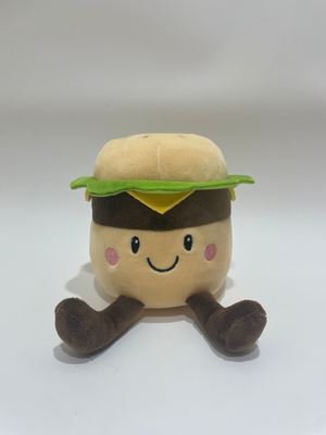 7 Pcs Mainan Mewah Burger Aneka Ragam, Hewan Boneka Makanan Lucu untuk Anak-anak dan Dekorasi Rumah