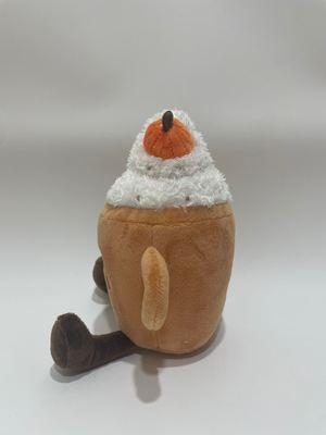 7 Pcs Bermacam-macam Pumpkin Latte Plush Toys, Makanan Cute Dipenuhi Hewan Untuk Anak-anak Dan Dekorasi Rumah