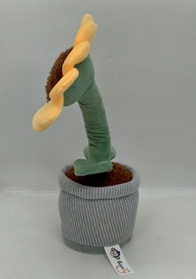 Boneka Rekam Bunga Matahari Terbuat dari Bahan Plush dan 100% Katun PP