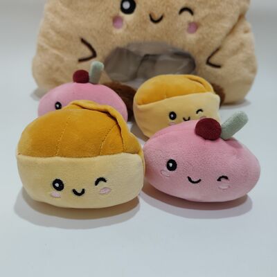 Bantal Puding Buah PVC Transparan yang Cantik dengan Buah Mini Berwarna di Dalam