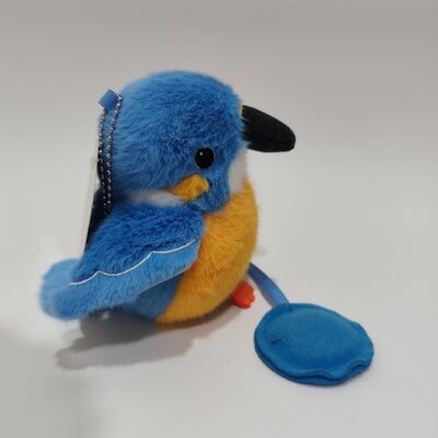Mainan Kingfisher Plush Magnetic Shoulder Standing