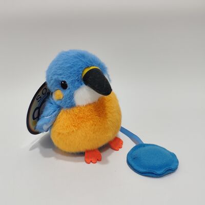 Mainan Kingfisher Plush Magnetic Shoulder Standing