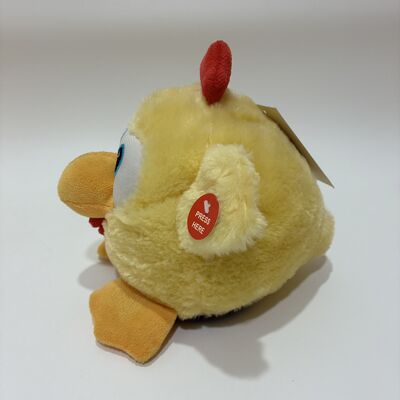Lucu Berputar Menari Ayam Plush Mainan dengan Musik