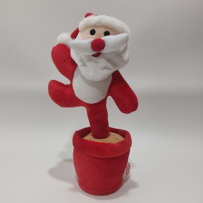Serial Natal Bernyanyi dan Menari Santa Claus Gingerbread Man Pohon Natal Penguin Elk