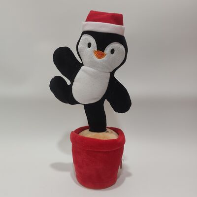 Serial Natal Bernyanyi dan Menari Santa Claus Gingerbread Man Pohon Natal Penguin Elk
