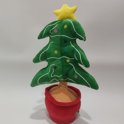 Serial Natal Bernyanyi dan Menari Santa Claus Gingerbread Man Pohon Natal Penguin Elk