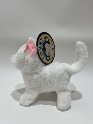 Desain Custom Dipenuhi Hewan Cute Cute Walking Cat Electronic Plush Toy