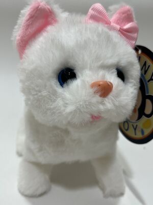 Desain Custom Dipenuhi Hewan Cute Cute Walking Cat Electronic Plush Toy