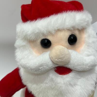 Bernyanyi & Menari Natal Santa Plush Toy Dengan Musik