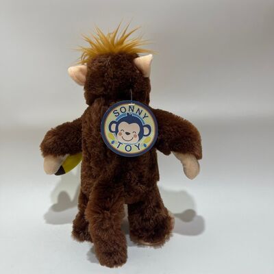 Mainan Mewah Monyet Pencuri Pisang Interaktif Reaksi Emosional Boneka Gorila Hadiah Unik Lucu