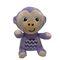 15CM Fisher Price Mewah Ungu Monyet Stuffed Animal Gift For Kids