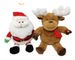 30CM Glow up Christmas Gift Plush Santa and Reindeer untuk 3+ Anak Bermain