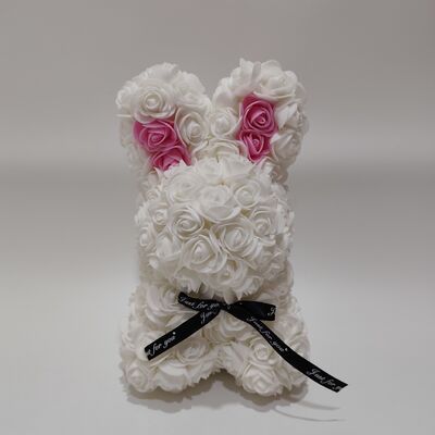 Hari Valentine Rose Bunny Plush Toy Hadiah Romantis untuk Pasangan