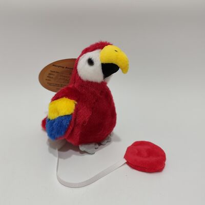 Mainan Burung Beo Plush Berdiri Bahu Magnetik
