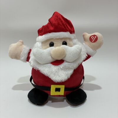 Natal Bernyanyi & Berputar Santa Plush Toy dengan Musik