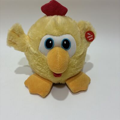 Lucu Berputar Menari Ayam Plush Mainan dengan Musik