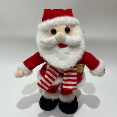 Bernyanyi & Menari Natal Santa Plush Toy Dengan Musik